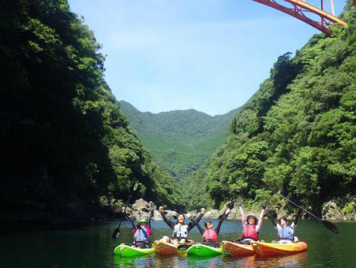 安房川でリバーカヤック3