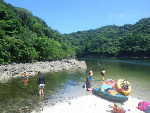 安房川でリバーカヤック7